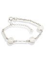 Pulseira c/ 6 Palitos Diamantados e 3 Sao Bento 8mm - G3 - 8mm x 180mm - 3.46gr