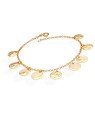 Pulseira Elo Portugues p/ 9 Medalhas Fases da Lua - CE - 9mm x 180mm - 5.40gr