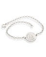 Pulseira AG Elo Portugues c/ Anjo "Sao Miguel" (Fosco) - G3 - 15mm x 200mm - 3.77gr