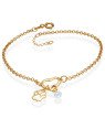 Pulseira c/ Coracao Vaz p/ Zirconia e Pata Vaz (18+2) - CE - 10mm x 200mm - 2.20gr