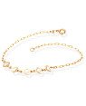 Pulseira Cartie c/ 5 Coracoes Vazados  Liso 6mm - CE - 6mm x 180mm - 1.50gr