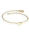Pulseira Cartie c/ Coracao 3D Facetado  - CE - 10mm x 180mm - 1.61gr