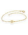 Pulseira Cartie c/ Sol Mar Sal (Frente) Onda (Verso) - CE - 11mm x 180mm - 1.70gr