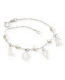 Pulseira AG Love 4 Peloras 4mm - G3 - 15mm x 180mm - 1.94gr