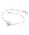 Pulseira AG Cartie c/ Coracao Trancado  - G3 - 10mm x 180mm - 1.88gr