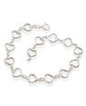 Pulseira AG Coracao Duplo Vazado - G3 - 8mm x 180mm - 4.41gr
