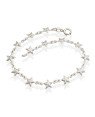 Pulseira AG c/ 14 Estrelas c/ Carinha  - G3 - 7mm x 180mm - 2.53gr