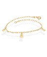 Pulseira Cadeado Elo Longo p/ 3 Ursos (Resina) - CE - 7mm x 180mm - 1.53gr