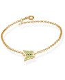 Pulseira Elo Portugues p/ 1 Borboleta p/ Resina  - CE - 14mm x 180mm - 2.08gr