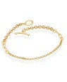 Pulseira Elo Portugues e Cartie p/ Fecho Trava  - CE - 14mm x 180mm - 2.51gr