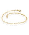 Pulseira Metade Cartie Metade Corrente 5X1 - CE - 3mm x 180mm - 1.60gr