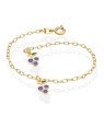 Pulseira c/ 2 Uvas p/ Resina  - CS - 13mm x 140mm - 1.20gr