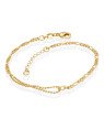 Pulseira c/ Corrente Bolinha e Corrente 3X1 - CE - 3mm x 200mm - 2.00gr