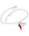 Pulseira AG Elo Portugues p/ Amuletos de Protecao - G3 - 23mm x 200mm - 2.86gr