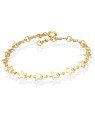Pulseira c/ 15 Estrelas Lisas Macicas - CS - 6mm x 180mm - 3.00gr