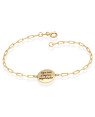 Pulseira Cartie c/ Medalha "Seja Sua Propria Inspiracao" - CE - 15mm x 200mm - 2.46gr
