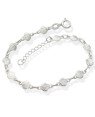 Pulseira AG c/ 13 Conchas Macicas  - G3 - 5mm x 180mm - 3.39gr