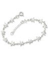Pulseira AG c/ 13 Estrelas do Mar Macica - G3 - 6mm x 180mm - 3.07gr