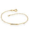 Pulseira p/ Placa "Seja Luz" c/ Zirconia - CE - 4mm x 200mm - 1.56gr