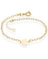 Pulseira Cadeado c/ Flor de Lotus  - CE - 8mm x 200mm - 1.50gr