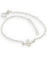 Pulseira AG Cadeado c/ Flor-de-Lis  - G3 - 9mm x 200mm - 1.60gr