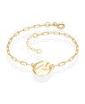 Pulseira c/ Redondo Textura Organica  - CE - 13mm x 200mm - 1.93gr