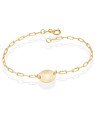 Pulseira c/ Redondo Diamantado 13mm - CE - 13mm x 200mm - 2.44gr