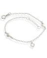 Pulseira AG c/ 3 Coracoes Macicos - G3 - 9mm x 200mm - 1.67gr