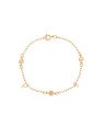 Pulseira p/ 3 Sol Macicos 2 Zirconias  - CS - 5mm x 180mm - 1.87gr