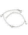 Pulseira AG p/ Lua e Estrela Diamantada Sol Macico  - G3 - 10mm x 200mm - 1.67gr