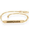 Pulseira 5x1 Chapa "Abencoada" p/ Resina  - CE - 5mm x 190mm - 2.84gr
