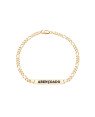 Pulseira 3x1 Chapa "Abencoado" p/ Resina - CE - 5mm x 200mm - 4.20gr