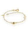 Pulseira c/ 1 Folha 1 Girassol 1 Margarida p/ Resina  - CS - 8mm x 200mm - 1.75gr