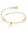 Pulseira c/ 3 Borboletas 10x7.5mm Dobradura - CS - 10mm x 200mm - 1.73gr