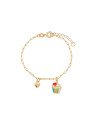 Pulseira Cartie p/ Coracao Macico c/ Cupcake p/ Resina  - CS - 15mm x 160mm - 1.63gr