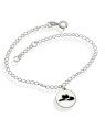 Pulseira AG Losango p/ Medalha 11mm Chapeu Macico  - G3 - 12mm x 200mm - 2.20gr