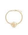 Pulseira Corrente Dupla p/ Rosa Vazada 20mm  - CE - 20mm x 200mm - 3.06gr