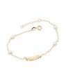Pulseira p/ Perolas 5mm c/ Amor Liso Bordas c/ Bolinhas  - CS - 5mm x 200mm - 1.74gr
