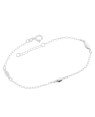 Pulseira AG p/ 3 Ovais 6mm Lisos Macicos  - G3 - 6mm x 200mm - 1.67gr