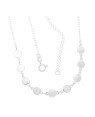 Choker AG Corrente Cadeado c/ 9 Ovais 6mm Macicos  - G3 - 6mm x 400mm - 3.70gr