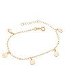 Pulseira p/ 1 Quadrado 2 Redondo 2 Oval 6mm Lisos Macicos  - CN - 10mm x 200mm - 2.46gr