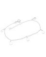 Pulseira AG p/ 1 Quadrado 2 Redondo 2 Oval 6mm Lisos Macicos  - G3 - 10mm x 200mm - 2.58gr