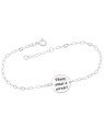 Pulseira AG c/ Medalha 15mm "Viver, Amar e Servir!" - G3 - 15mm x 200mm - 2.70gr