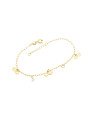 Pulseira p/ 3 Infinitos 10mm c/ 2 Zirconias - CE - 7mm x 200mm - 1.90gr