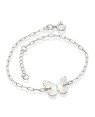 Pulseira AG Cartie c/ Borboleta 15mm Diamantada  - G3 - 11mm x 200mm - 2.03gr
