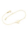 Pulseira p/ Coracao Vaz Espirito Santo c/ Coracao 5mm - CE - 10mm x 200mm - 1.50gr