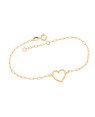 Pulseira Cartie Coracao 12mm Estampado Vazado - CS - 12mm x 200mm - 1.50gr