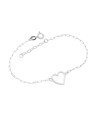 Pulseira AG Cartie Coracao 12mm Estampado Vazado - G3 - 12mm x 200mm - 1.61gr