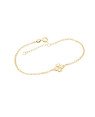 Pulseira Elo Portugues c/ Trevo Liso Cheio 9mm   - CE - 9mm x 200mm - 2.00gr