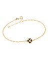 Pulseira Elo Portugues c/ Trevo c/ Resina 9mm - CE - 9mm x 200mm - 1.90gr